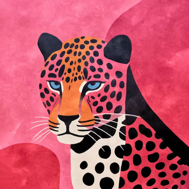 Kissen Pink Cheetah