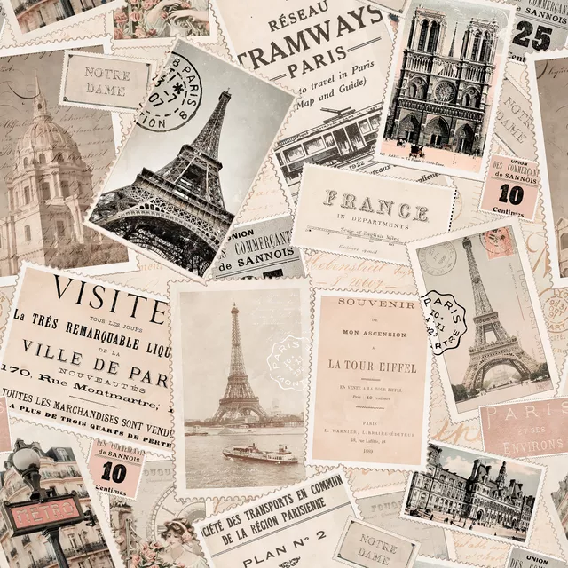 Servietten Vintage Trip To Paris II