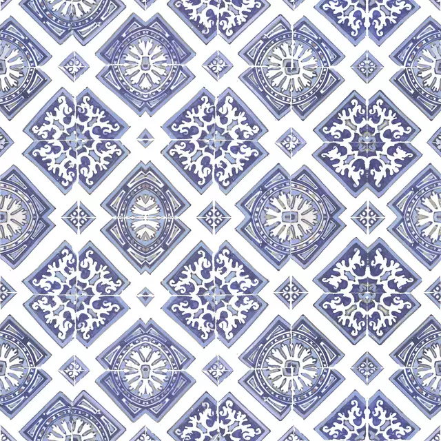 Textilposter Sommer Azulejo Fliese