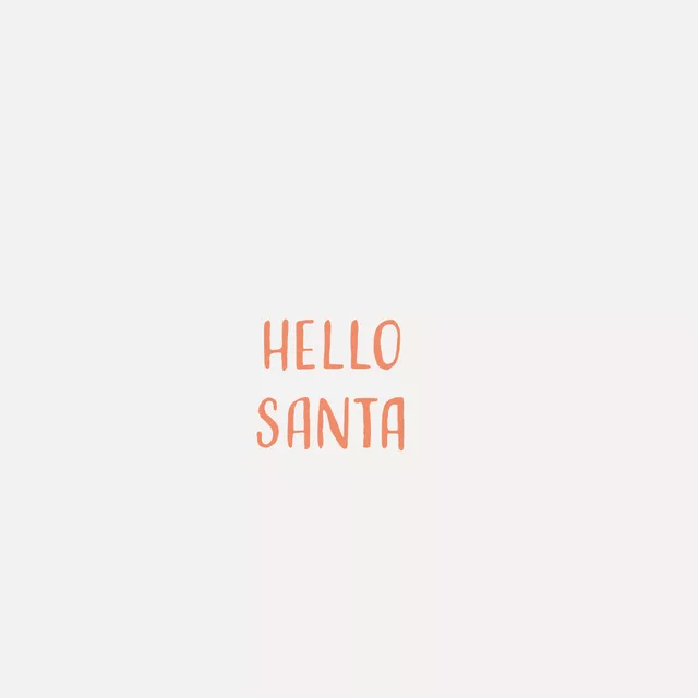 Kissen Hello Santa Orange