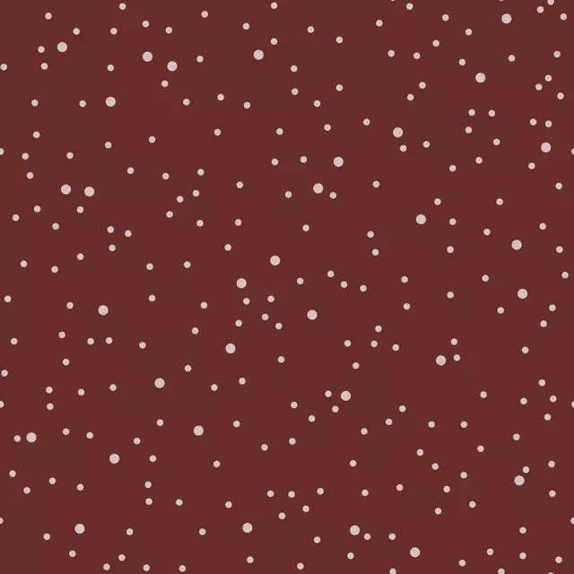 Tischdecke Snowy Dots brick red