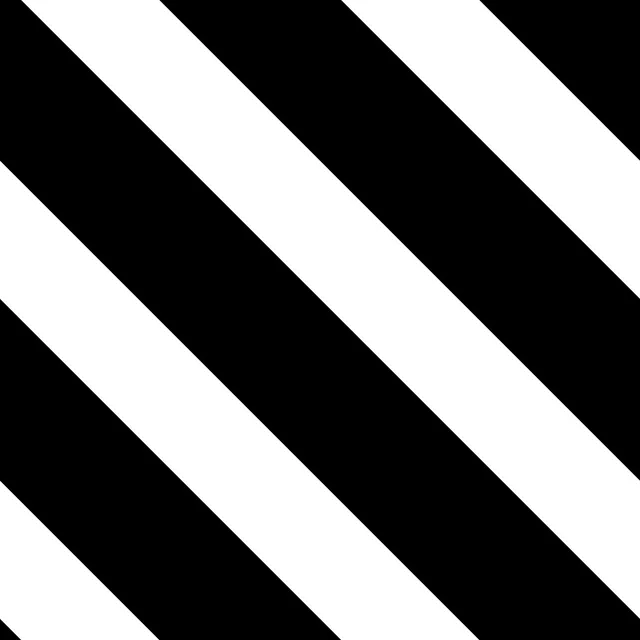 Bodenkissen Stripes Black
