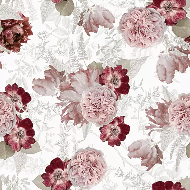 Bodenkissen Vintage Rosen
