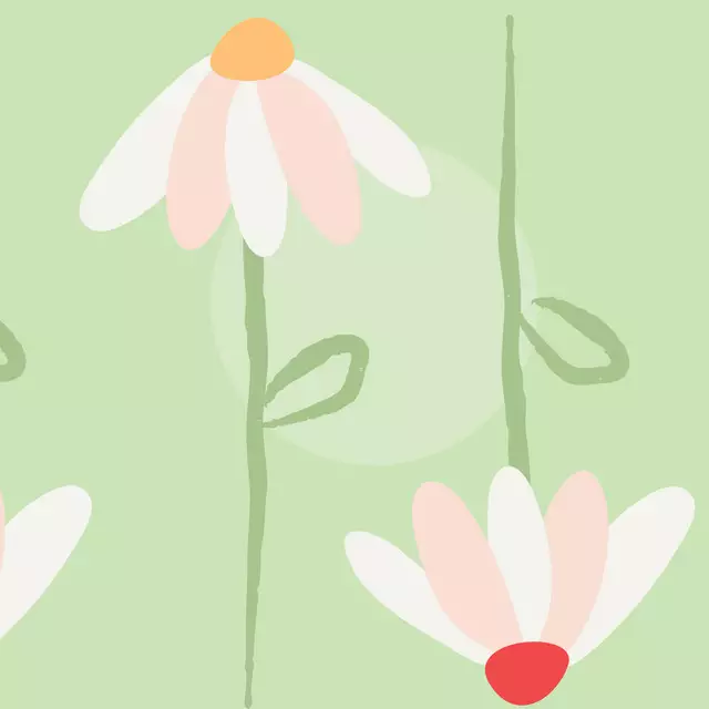 Dekovorhang Margerita Spring Flower