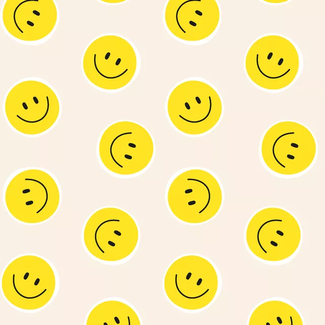 Kissen Smiles Gelb