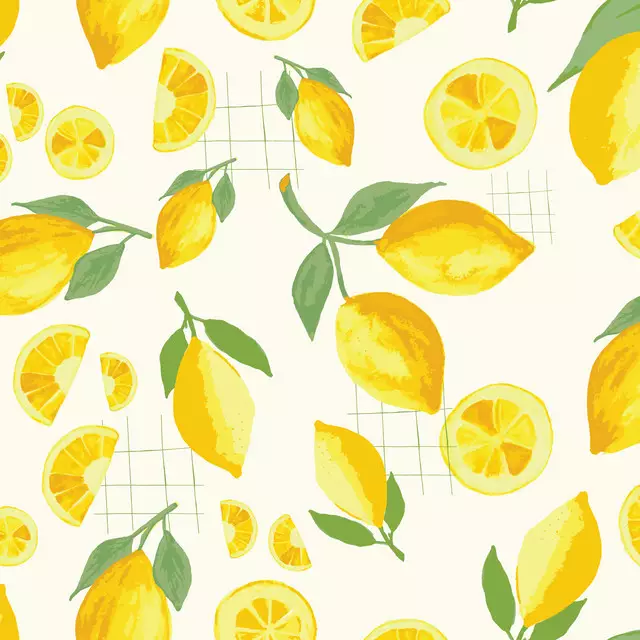 Kissen Yellow Lemon