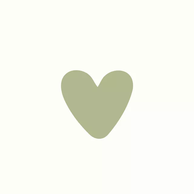 Kissen Heart grün