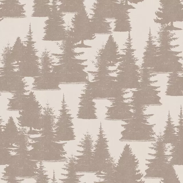 Kissen Abstrakte Tannenbäume Beige
