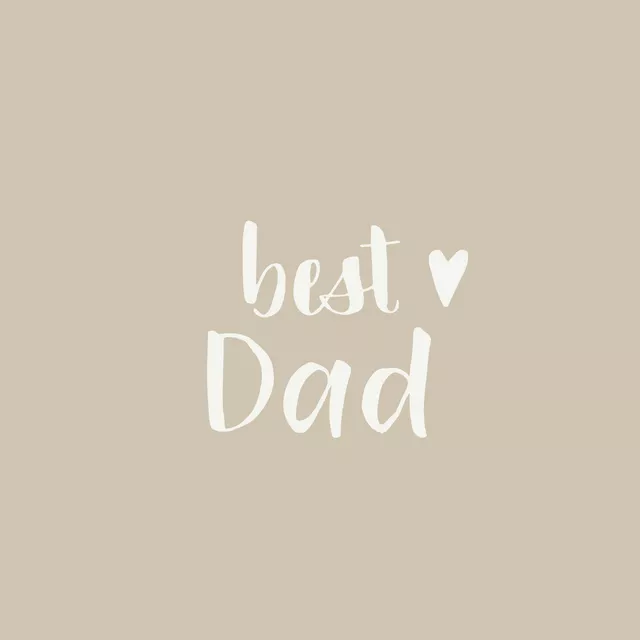 Tischset Best Dad hellbraun