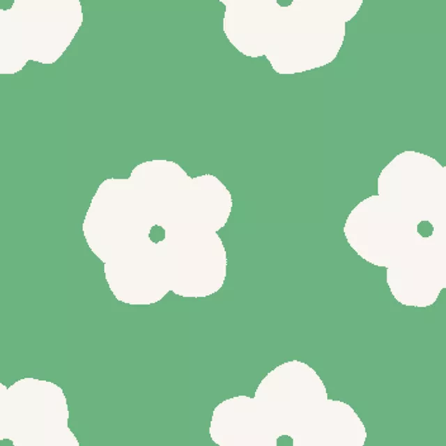 Kissen Blüten Grün