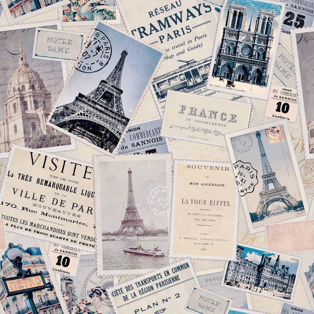 Servietten Vintage Trip To Paris III