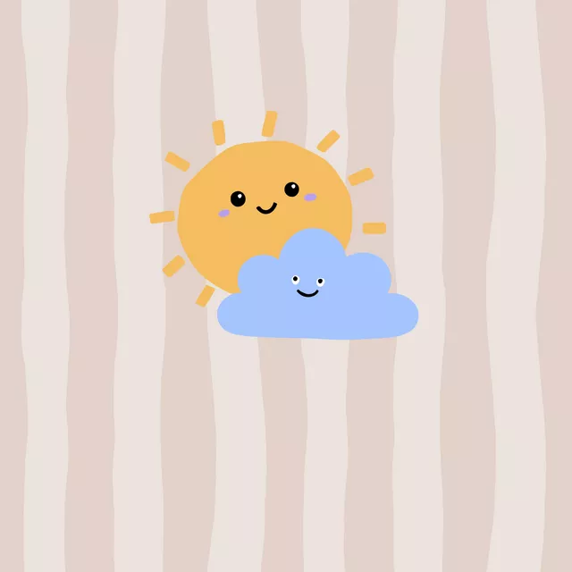 Kissen Süße Sonne & Wolke