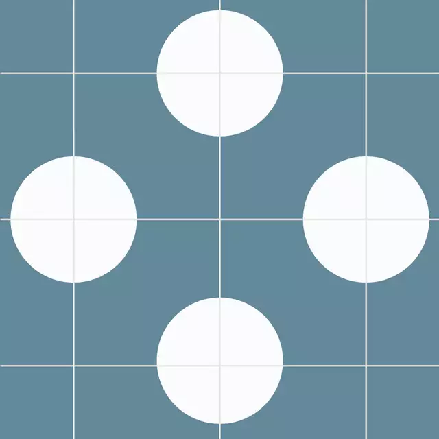 Bankauflage Circle Geometric