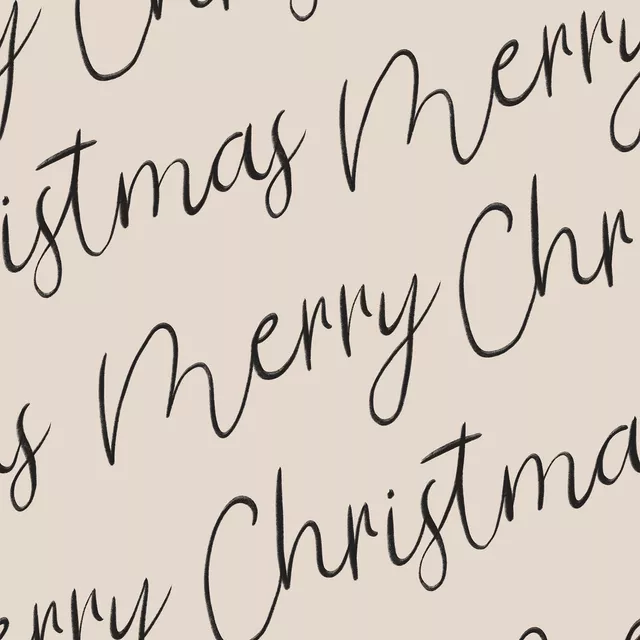 Raffrollo Merry Christmas beige