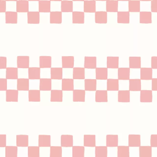 Tischläufer Checkered Stripes rosa