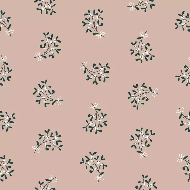 Tischdecke Christmas Mistletoes nude