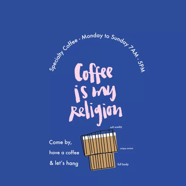 Kissen Coffee is my religion