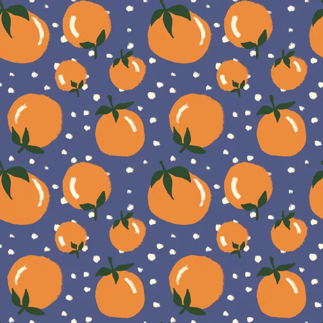 Kissen Orangen & Punkte