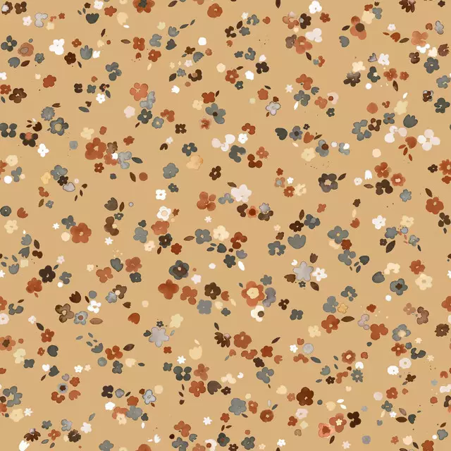Kissen Little Flowers Ochre