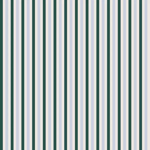 Kissen Stripes Moosgrün Blaugrau