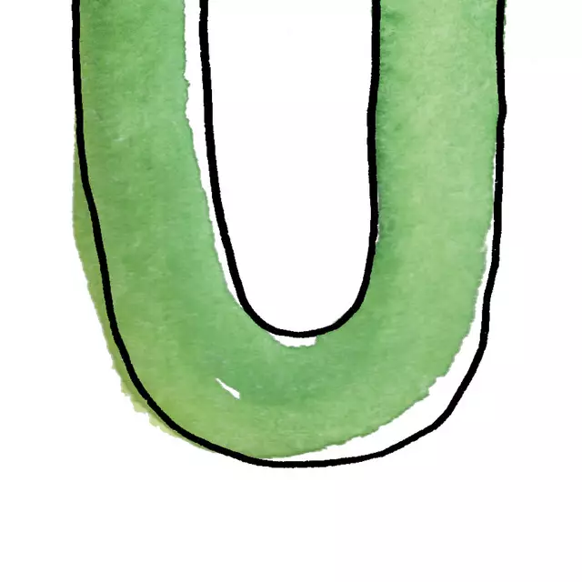 Kissen U Buchstaben waldgrün