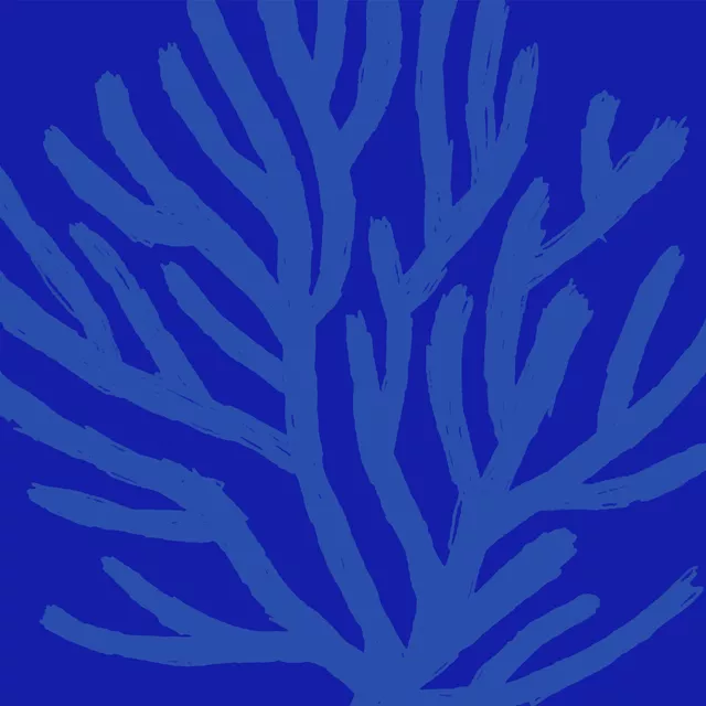 Kissen Vibrant Summer - Koralle blau