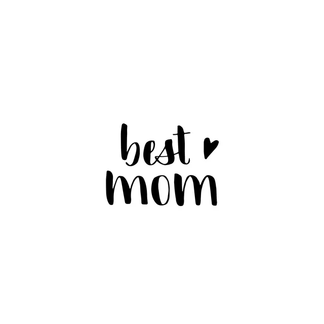 Kissen Best Mom schwarz weiß