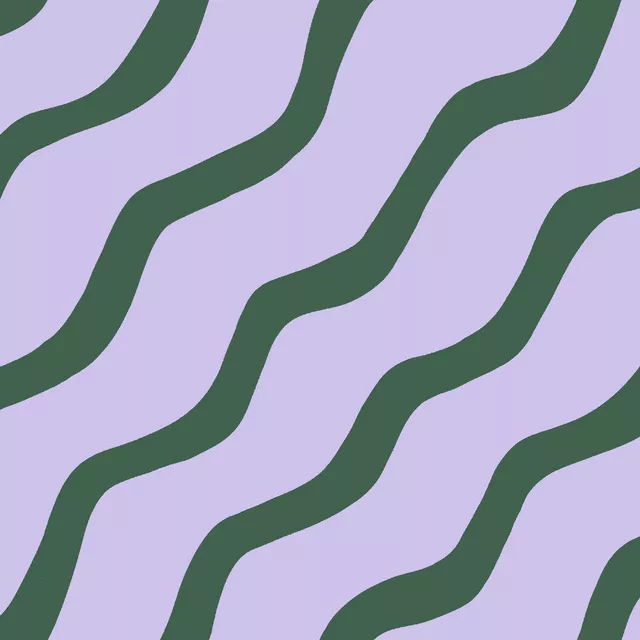 Tischläufer Wellen Diagonal Flieder Grün