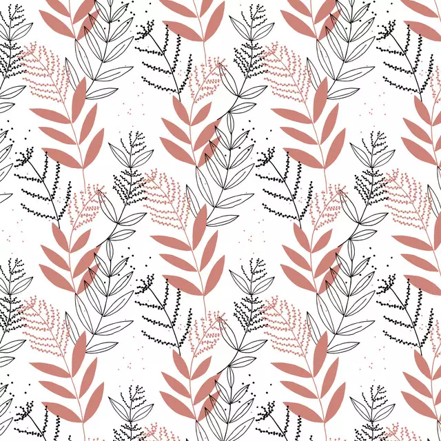 Servietten White Naive Floral