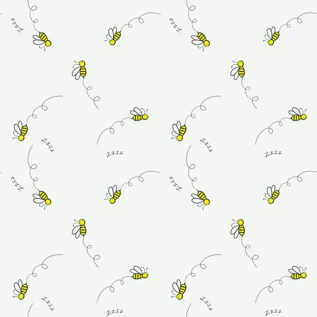 Tischdecke Bienen Heller Hintergrund