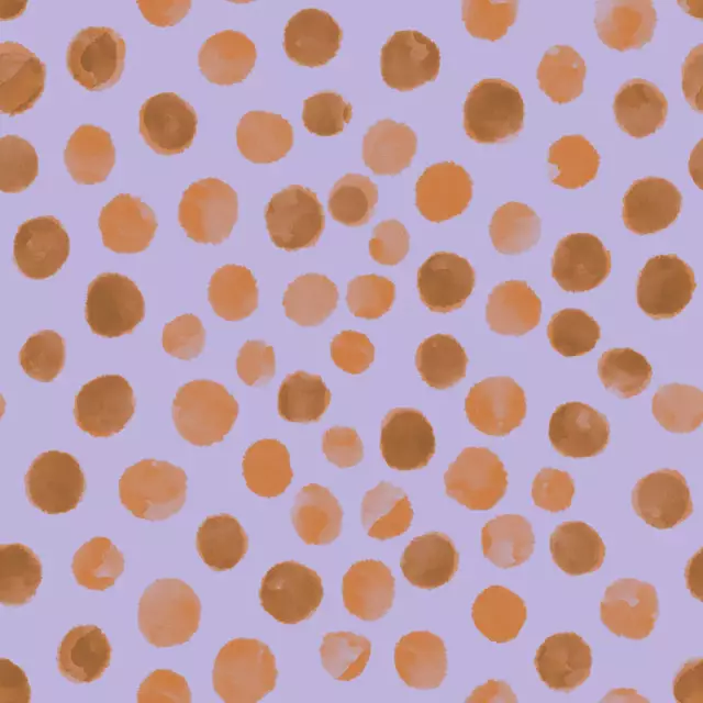 Kissen Aquarell Punkte Lila Orange