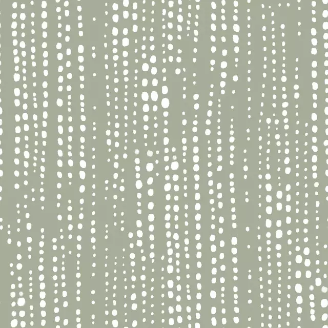 Textilposter Sage Green Dotted Lines