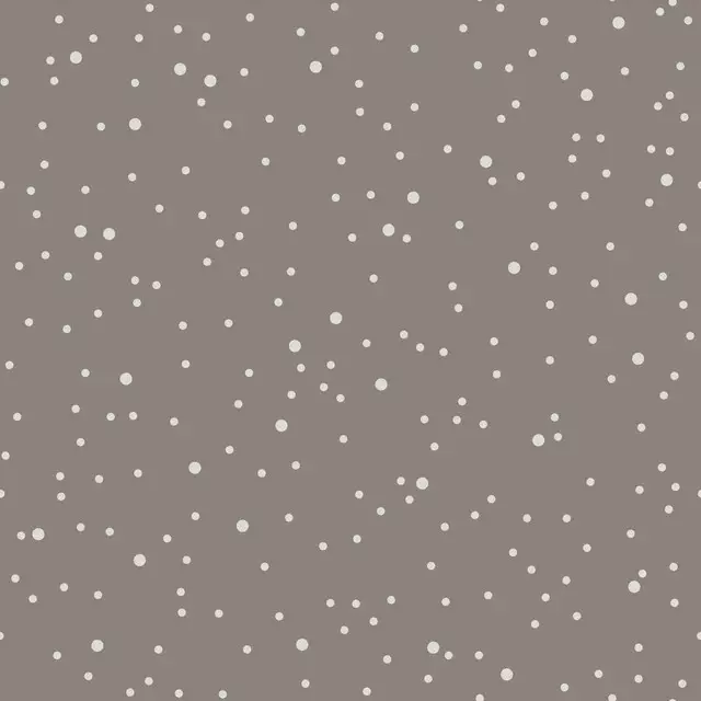 Dekovorhang Snowy Dots mud grey
