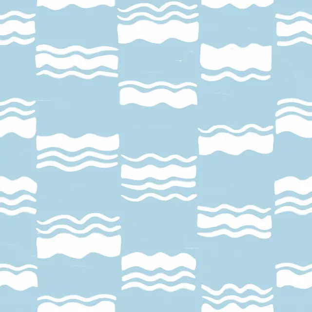Kissen Make Waves blue