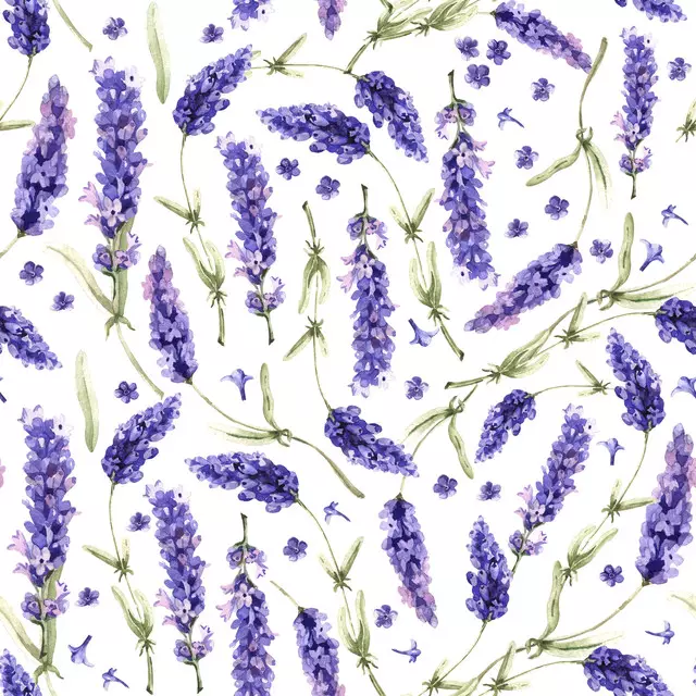Servietten Lavendel Wildblumen Feld