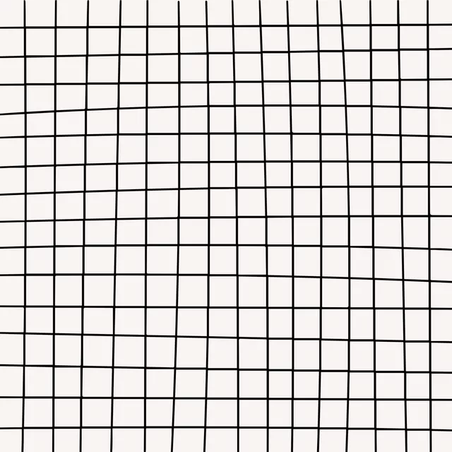 Sitzkissen Hand Drawn Grid Schwarz