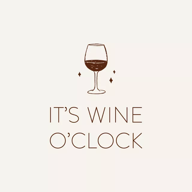 Geschirrtuch It's Wine O'clock