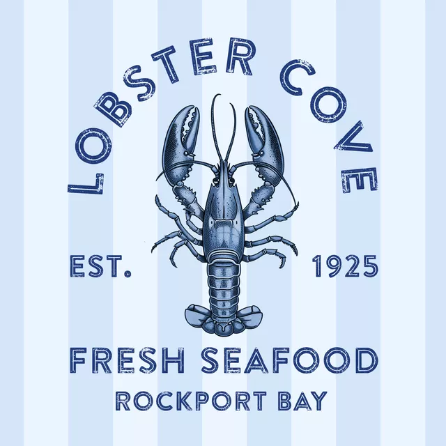 Kissen Retro Seafood Lobster