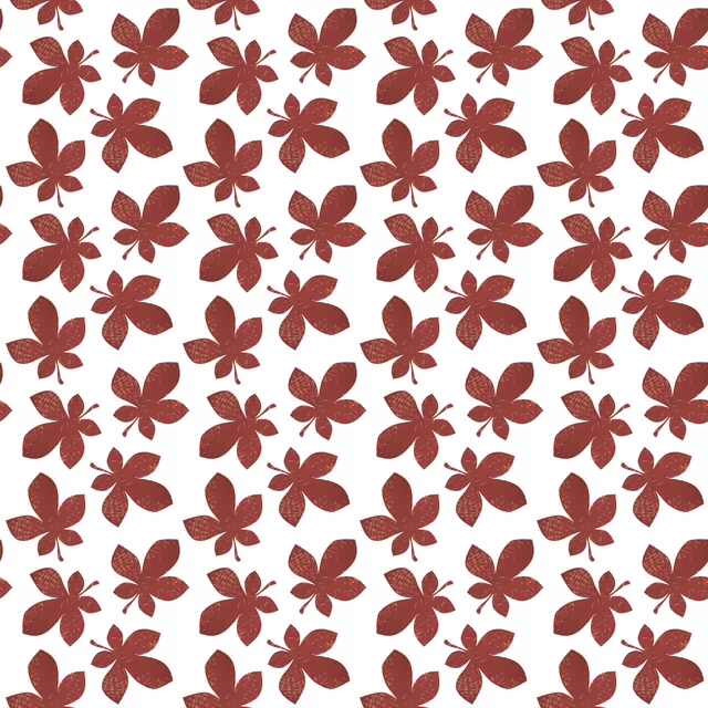 Tischset Muster Kastanienblätter