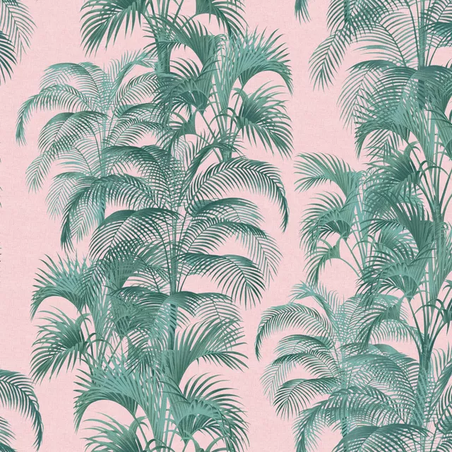 Kissen Vintage Tropical Palms pink