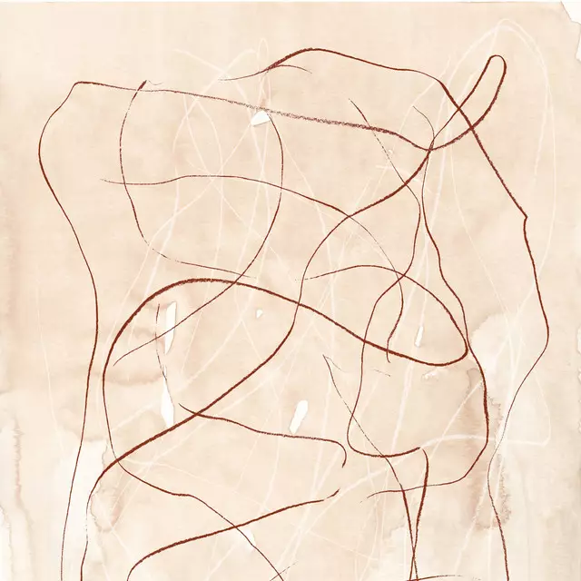 Servietten Pencil Scribble Terracotta