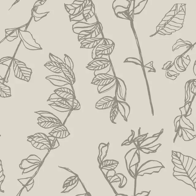 Kissen Sketched Autumn Branches 2