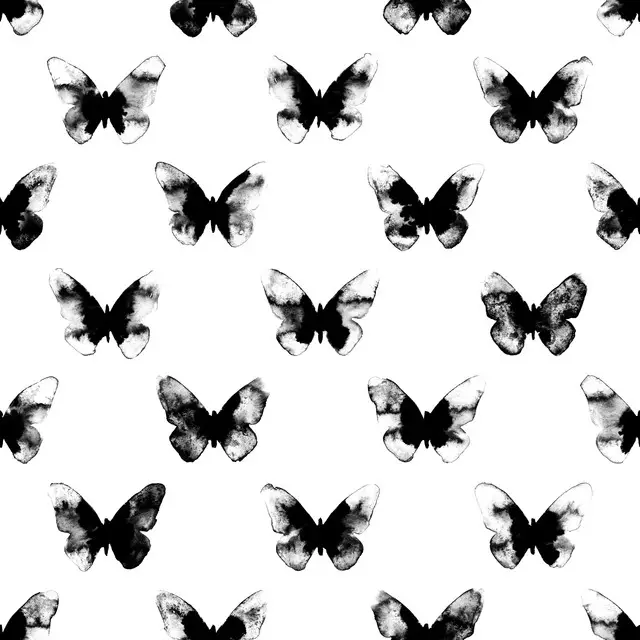 Bettwäsche Schmetterling 1 Schwarz