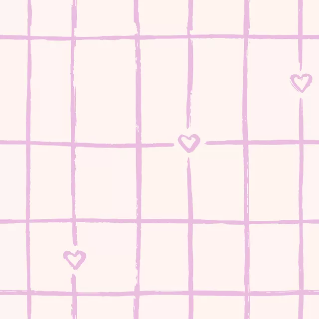 Bettwäsche Grid with Hearts