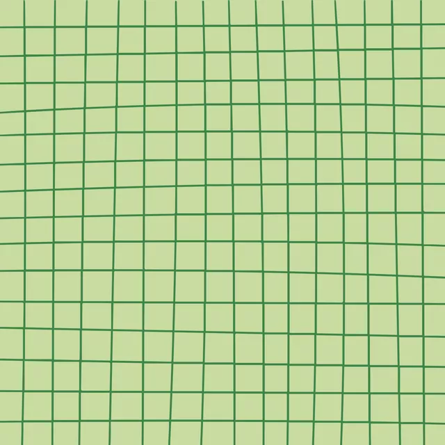 Sitzkissen Hand Drawn Grid Grün