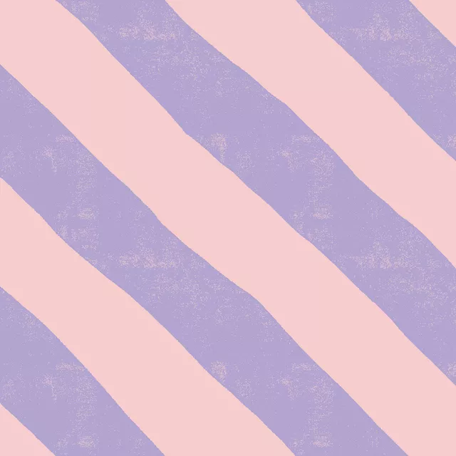 Kissen Streifen Brush Diagonal rosa