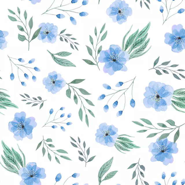 Sitzkissen Blue Spring Blossoms
