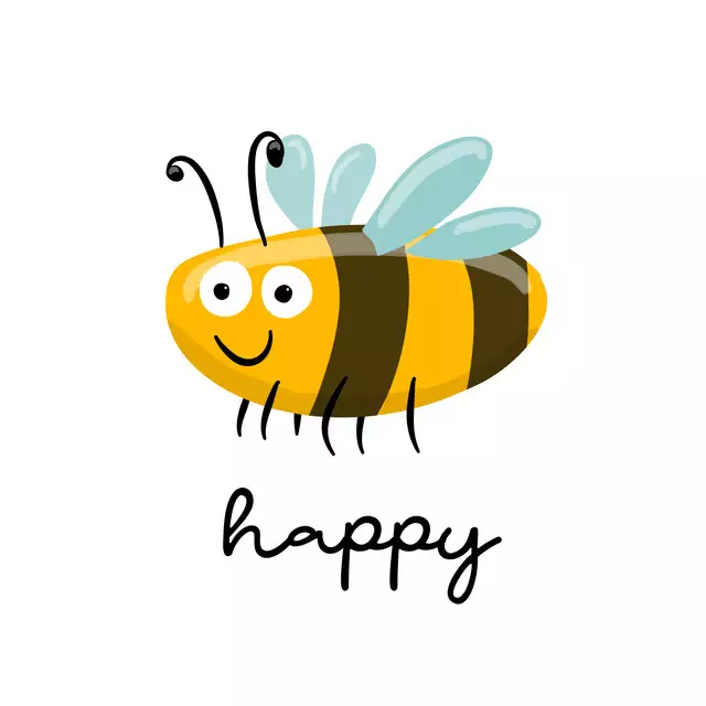 Kissen Bee happy