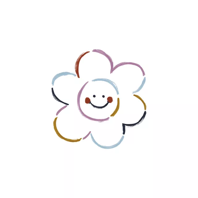 Geschirrtuch Smiley Flowers | Print
