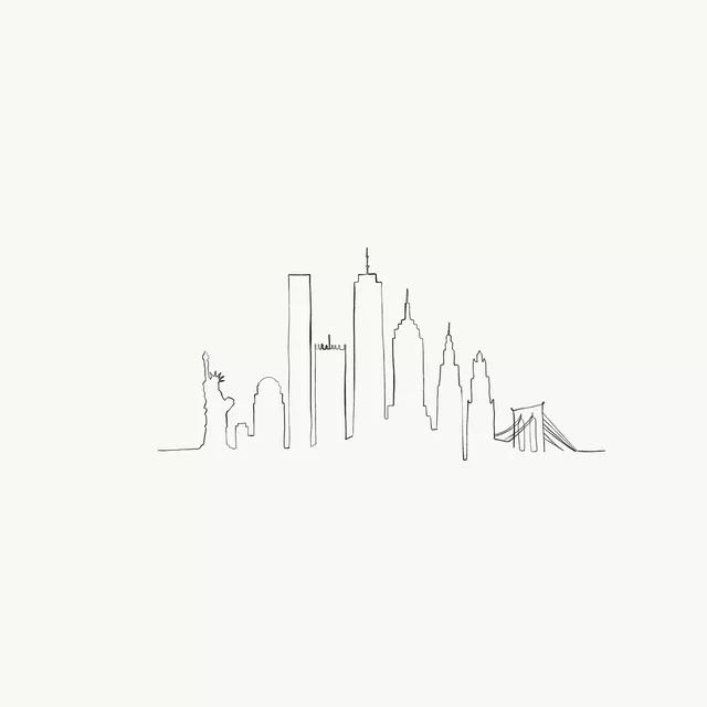 Tischset New York Skyline Butiksofie